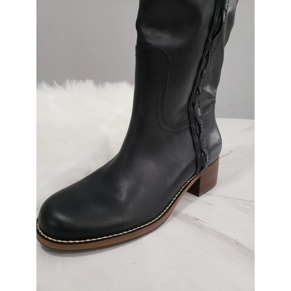 NEVER WORN HAS SCUFFS SIZE 7.5 Lucky Brand Hidranja BLACK HIDRANJA TALL BOOTS